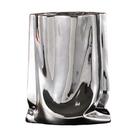 Keramisk blomstervase, stor kapacitet, guld- og sølvcenterpiece-vaser til moderne bondehusindretning