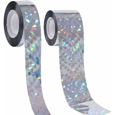 Duebånd til afskrækning af duer - 2-pak - 80 m - Stærkt reflekterende bånd - til fredelig afværgelse af duer, fugle, katte og andre dyr