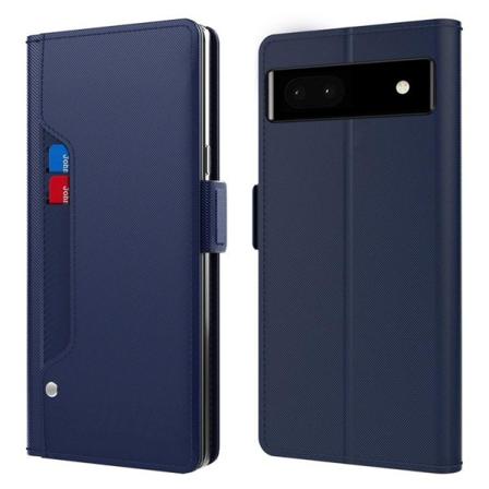 Google Pixel 6a Plånboksfodral Mirror Ultra Slim - Blå