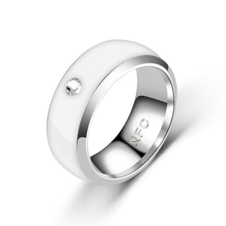 NFC Smart Ring Finger Digital Ring VALKOINEN 13 13