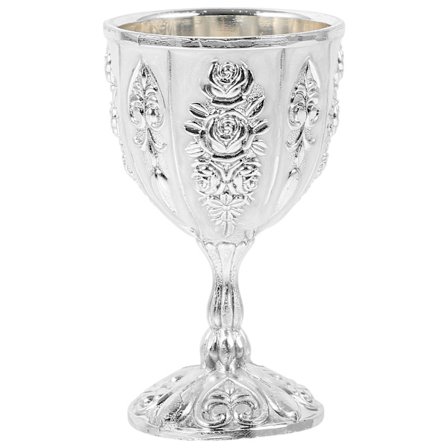 Europeiskt high-end vinglas, retro stil utsökt cocktailglas dekoration (6.80X4.00X4.00CM, silver)