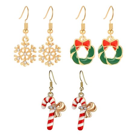 Juleøredobber for kvinner. Julebuekransøredobber. Lang