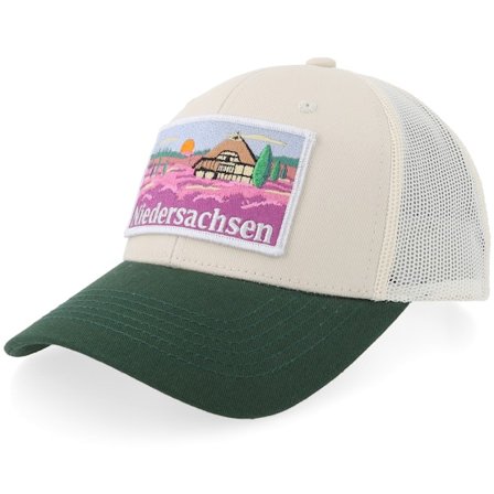 Wild Spirit - Beige trucker Cap - Bundesland Niedersachsen Stone/Dark Green Trucker @ Hatstore