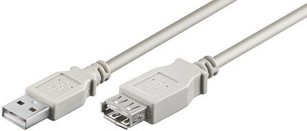 MicroConnect USB2.0 Extension A-A 1m M-F (han-hun)