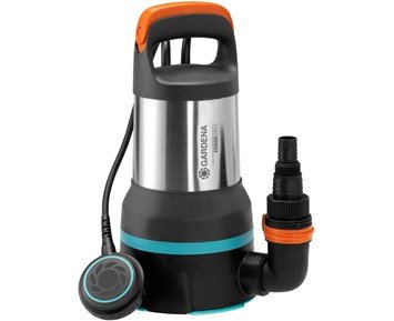 Gardena Spillvattenpump 15000 för rent och smutsigt vatten - 2-i-1 dränkbar pump för rent och smutsigt vatten