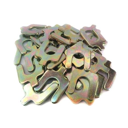 50 st Fyrhjulsinställningsinsats U-formade mellanlägg Bildelar Fyrhjulspositionsjusteringsbricka U-typ Pluggpackning