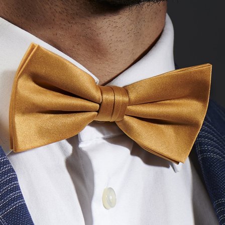 Autumn Yellow Basic Pre-Tied Bow Tie for Men - Pre-tied bow ties