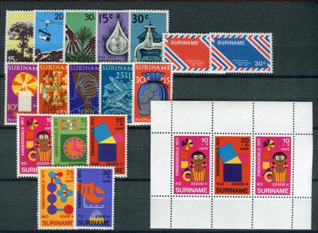 Surinam (Holland) - Årgang 1972 - Postfrisk