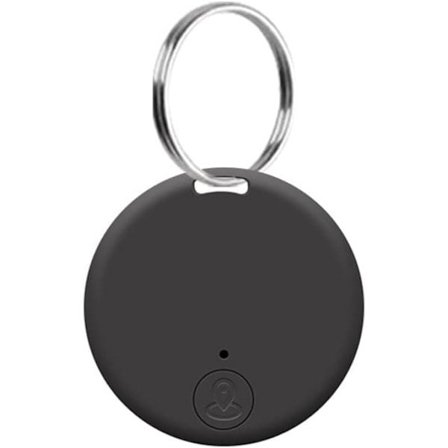 Mini GPS Tracker Trådløs Bluetooth 5.0 Anti-tab Enhed Smart Locator Kæledyrs Nøglepung Tracker med Nøglering Sort