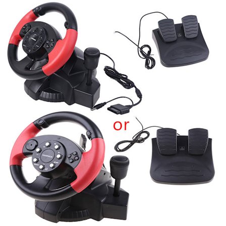 Gaming Ratt Gamepad Racing Game Ratt Dubbla motorvibrationer för FT33D3 D7 Series PC för PS3-konsol