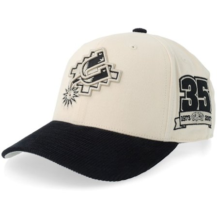 Mitchell & Ness - NBA Beige adjustable Keps - San Antonio Spurs Hwc Corduroy Pro Off White/Black Adjustable @ Hatstore