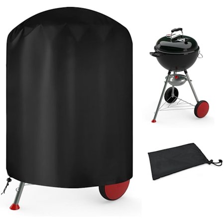 Pyöreä ulkogrillin suojus, grilli suojus BBQ suojapeite, 210D Oxford ulkogrillin suojus suoja 71x68 cm