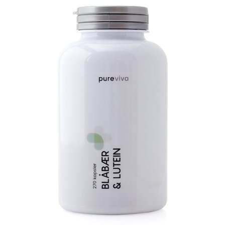 Pureviva Blåbær & Lutein 270 kaps, Helse & Madvarer, Ingredienser, Blåbær