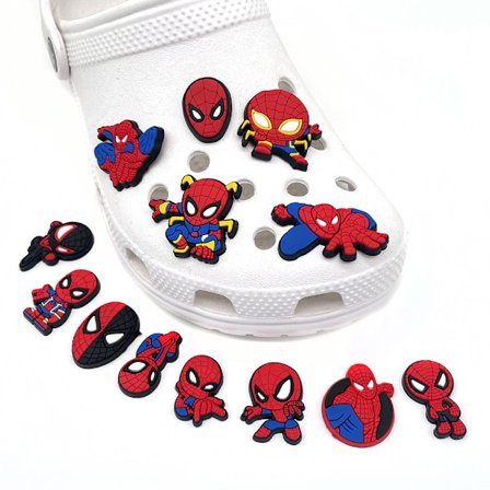 13 stk Spider-Man Superhero søte Crocs DIY PVC skotilbehør