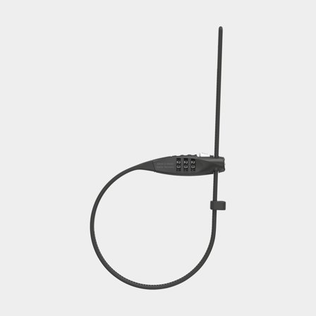 Cable lock with code / combination lock ABUS Combiflex TravelGuard, 45 cm, Ø4 mm, black