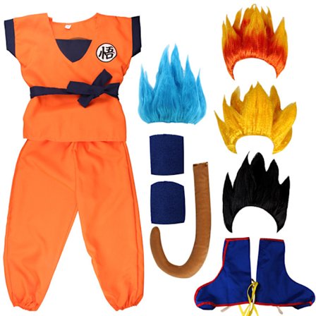 Dragon Ball Goku Kostume Børn Herre Kamehameha Cosplay Performance Fest Kostume