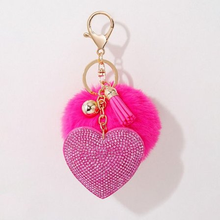 Plys bold nøglering nøglering ROSE RED