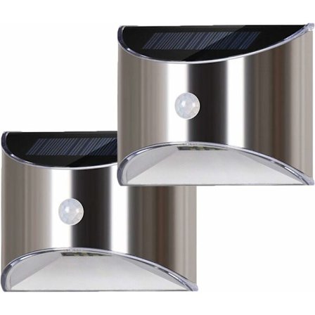 Solcelle LED Vegglampe for Hage, Terrasse, Innkjørsel, Gjerde, Trapper W