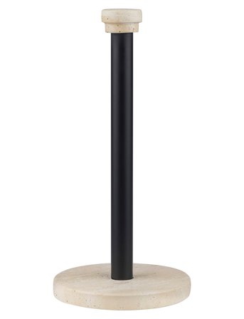 Mette Ditmer Travertine Kitchen Roll Holder - Multi/patterned - Ø12.5X H26CM