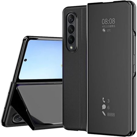 Coque Protection - BOOLING - kompatibel med Samsung Z Fold 4 - Clear View - Svart