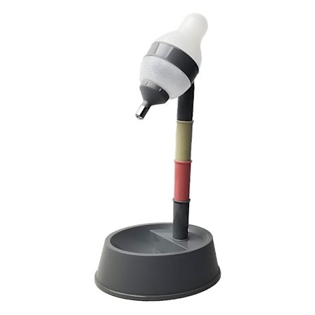 Pet Standing Højdejusterbar vanddispenser Kattehundeskål med automatisk fodring af vandgrå