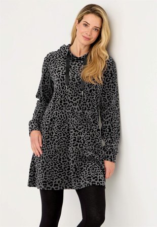 Cellbes of Sweden - Velourtunika Wilma - leopard - för damer - 42/44