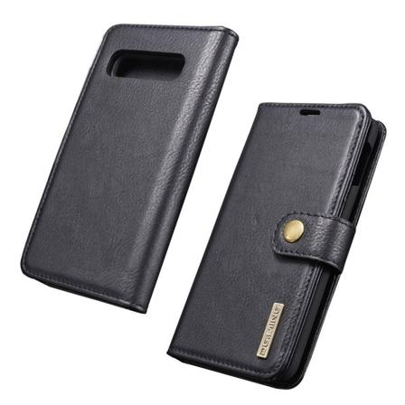 DG.MING Samsung Galaxy S10 Plus 2-i-1 split læderetui - Sort Black
