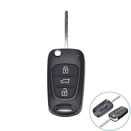 Kaukos timen taittuva avaimen kuori 3 painiketta Hyundai I20 I30 Ix35 I35:lle Leikkaamaton