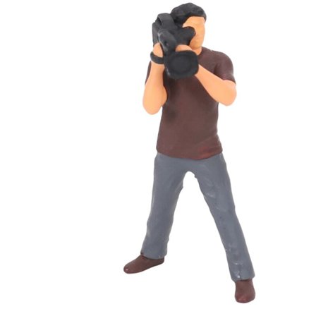 1:64 Miniatyr Scen Person Modell Realistisk Fotograf Figur Scenario Karaktär för Video Tagning B