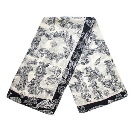 Elegant Scarf: Stilfullt Mönster, Mångsidig, Tunn Polyester multifärg