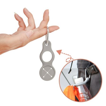 2-pak vandflaskeholder i silikone med karabinhage