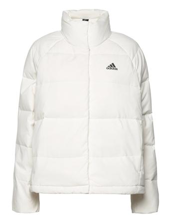 Helionic Relaxed Down Jacket Vuorillinen Takki Topattu Takki Kermanvärinen Adidas Performance