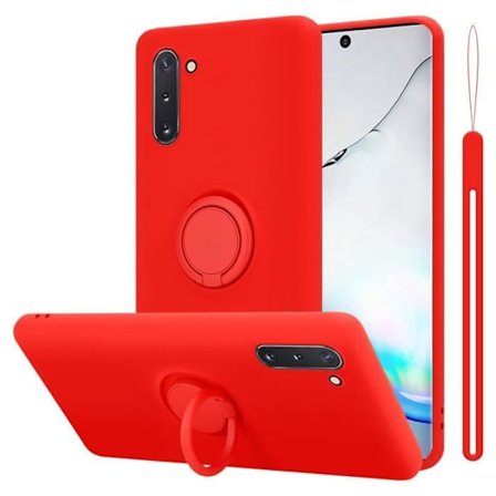 Coque för Samsung Galaxy NOTE 10 Fodral i LIQUID RED Etui Skydd i Silikon TPU mobiltelefon
