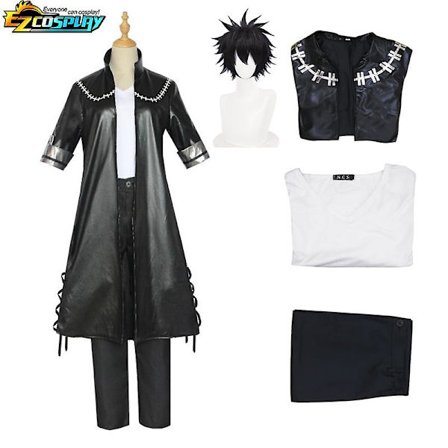 My Hero Academia Cosplay Kostume Dabi Cosplay Sort Frakke Jakke Uniform Halloween Outfit -a