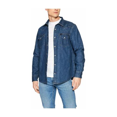 Lee Shirt blå, Herr, Herr, Storlek: M