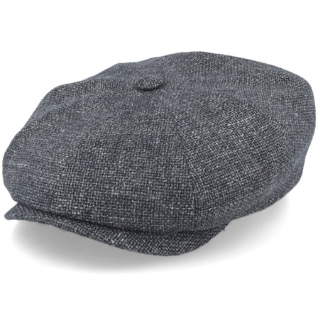 Stetson - Harmaa flatcap Lippis - Hatteras Virgin Wool/Linen Grey Flat Cap @ Hatstore