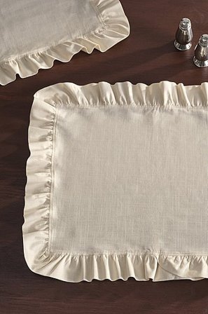 Jotex - Placemat Met Pak Van 2 Licht Beige Licht beige - WALLACE - Koop Placemats bij Jotex