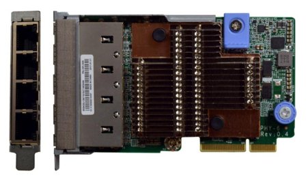 Lenovo ThinkSystem - nettverksadapter - LAN-on-motherboard (LOM) - Gigabit Ethernet x 4