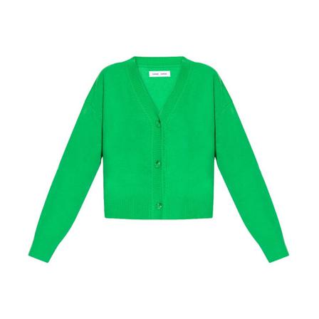 Samsøe Samsøe, Cardigans Groen, Dames, Maat:M,wol