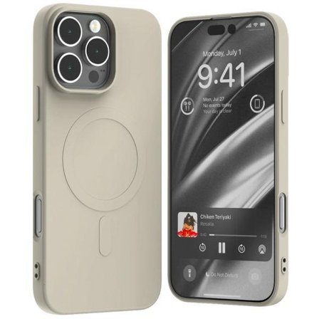 Mercury telefontaske til iPhone 16 Pro Max MagSafe Semi-silikone - Sten