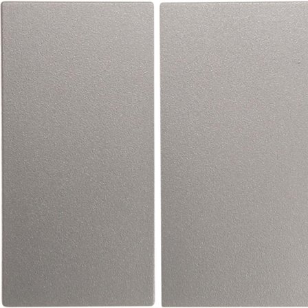 Hager 16231404 Vippa dubbel Silver, Strömbrytare & vägguttag