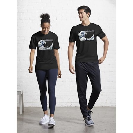 Den stora Fibonacci Wave Active T-shirten