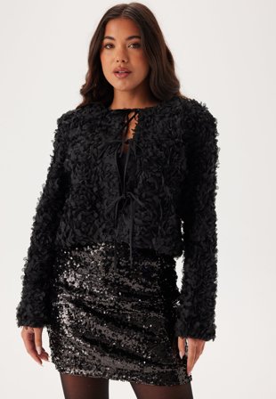 YAS - Yasflowi Ls Jacket S. - Black