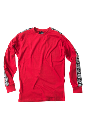 T-Shirt Manches Longues West Coast Choppers Taped Rouge S