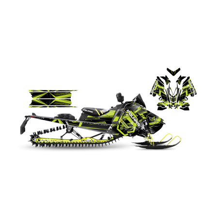 Tarrasarja SweTown Tsunami Lime - Polaris Axys 800 Switchback XCR 2018-2020