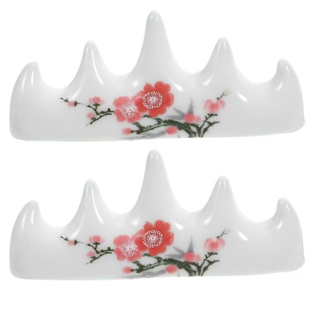 2 kpl Kalligrafiasiveltimen pidike Käytännöllinen siveltimen teline Keraaminen siveltimen lepuuttaja