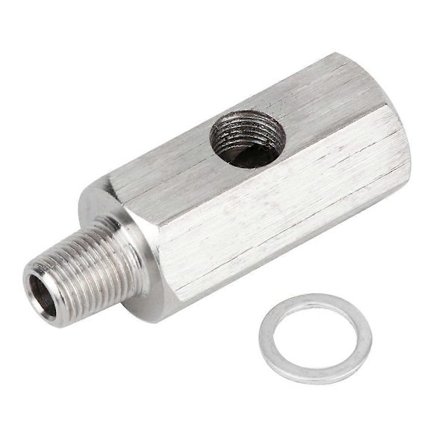 1/8 tomme BSPT Olietrykssensor T-stykke Adapter Turbo Tilførselsledning Måler