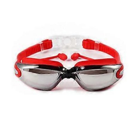 Simglasögon Spegel Klar Anti-UV Anti-imma Simglasögon Justerbara Öronproppar För Vuxna Män Kvinnor