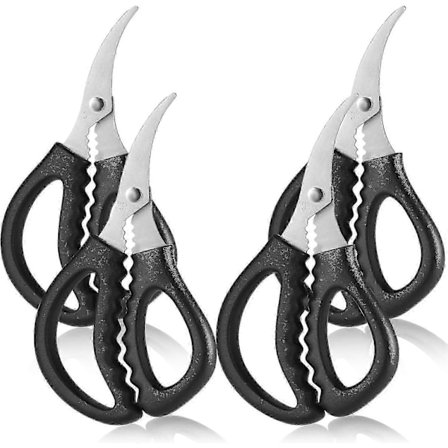 4 kpl Mereneläväsakset Rapusakset Ruostumattomasta teräksestä valmistetut merenelävät Kalat Rapu Katkarapu Hummeri Sakset Keittiöön, Monitoimiset 