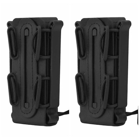 9 mm Mag-påsar Pistol Magasinficka Soft Shell Magasinficka Taktisk Gevär Fast Mag-hållare för bälte Molle Sytem